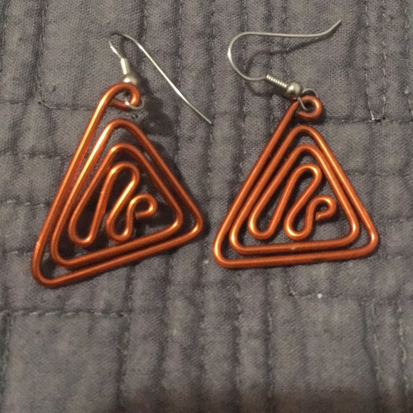 Jewelry - Handmade copper wire earrings